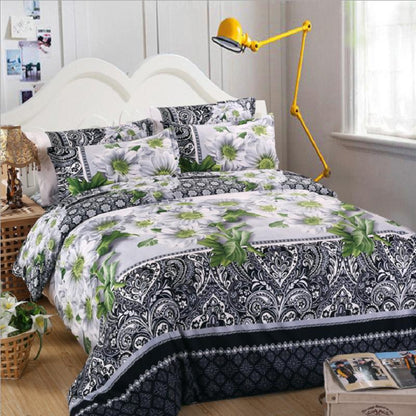 WTEMPO Brand 3Pcs 3D Bohemia Printed Cotton Queen Duvet Quilt Cover Pillowcases Bedding Set