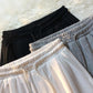 Love Embroidered Pantyhose Women's Summer Tide Brand Ins Thin Section Straight Embroidered Wide Leg Beam