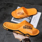 Men's Slippers Non-slip Thick-soled Wear-resistant One-word Slippers Personality Trend Home Bathroom Sandals and Slippers