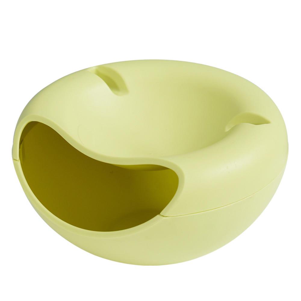 Creative Double-layer Lazy Fruit Plate Nibbling Melon Seed Plate Lazy Artifact Multi-functional Mobile Phone Bracket
