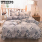 5D Carved Velvet Four-piece Crystal Velvet Warm Quilt Cover Sheets Thick Warm Velvet 4Pcs Set