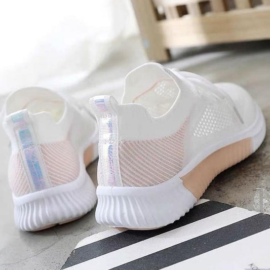 Spring White Shoes Women's Shoes Breathable Sports Mesh Wild Summer Thin Hollow Blank Shoes