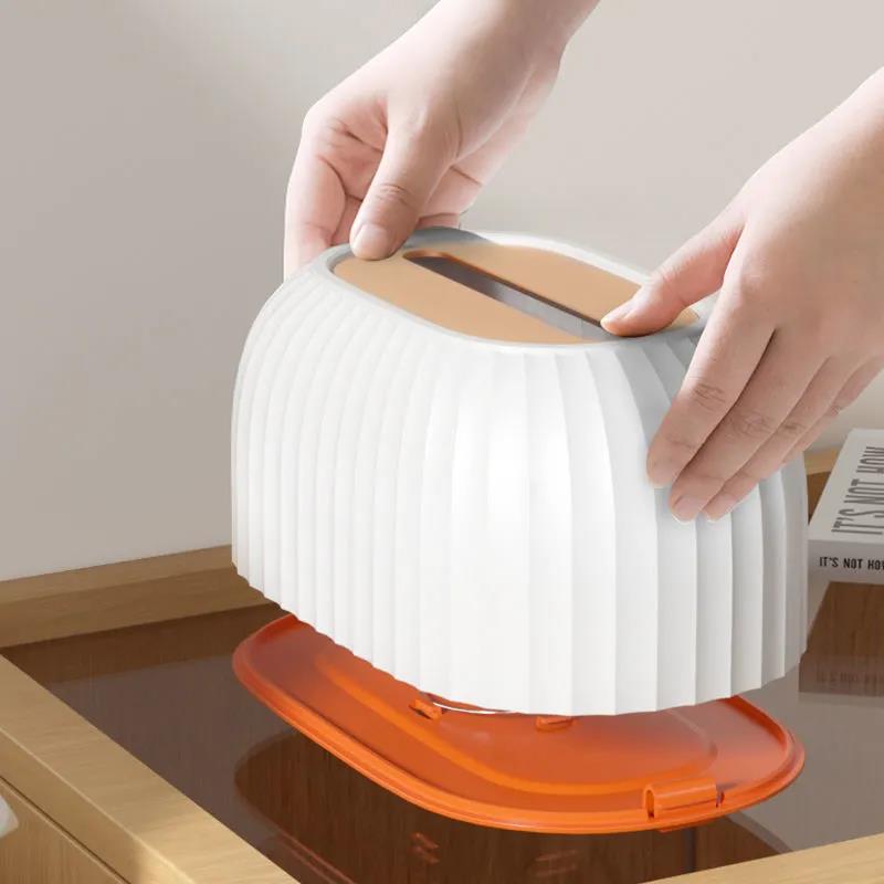 Tissue Box Household Paper Box Living Room Dining Room Coffee Table Simple Multifunctional Creative Light Luxury Organizer