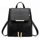 Women's Backpack Soft PU Leather School Satchel Casual Multilayer Large Capacity College Elegant High Quality Shopping Travel