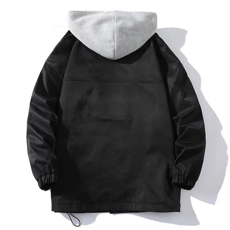 Autumn and Winter Hooded Jacket Men's Handsome and Loose Trend Men's Casual Youth Jacket