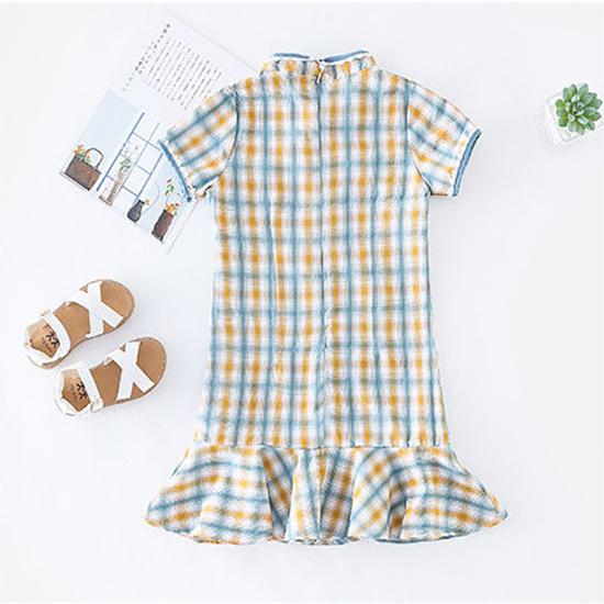 Girls Cheongsam Dress Summer Dress Chinese Style Hanfu Little Girl Summer Dress Children Princess Dress
