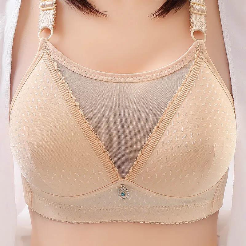 No Steel Ring Sexy Large Size Thin Tube Top Anti-glare Bra Gathers The Pair of Breasts To Prevent Sagging Non-magnetic Breathable Light Bra