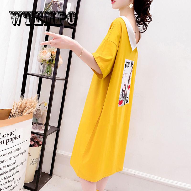 Women Casual Dresses 2019 Beading Cotton Long Shirt Dress Women White Loose Dress Summer Vestido