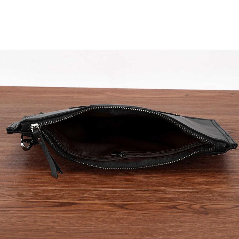 Business Briefcase Men National Style PU Leather Joker Zipper Waterproof Handbag Shoulder IPAD Bag