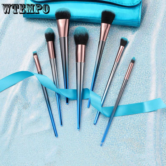 Cosmetic Brushes 7Pcs Marble Makeup Brushing Suit Eye Brush Eyelash Brush Makeup Tools Soft Brush