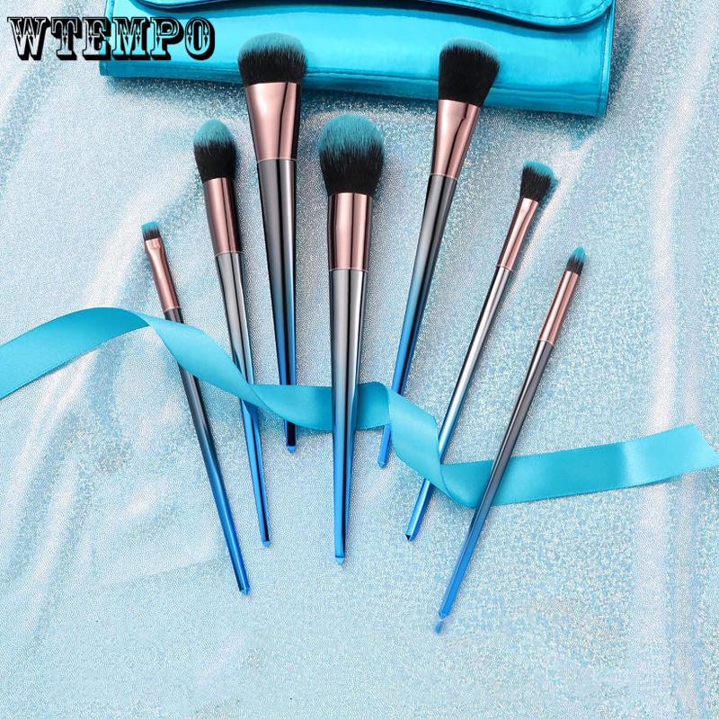 7PC Spiral Eyes Makeup Brush Suit Tools Foundation Makeup Cosmetic Soft Hair Brush Oct Maquiagem