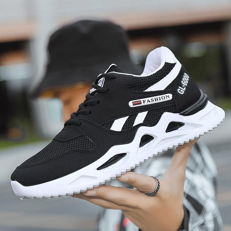 Sports Shoes Fashion Korean Spring and Summer Trendy Shoes Men's Casual Shoes Elastic Shoes Non-slip Shoes
