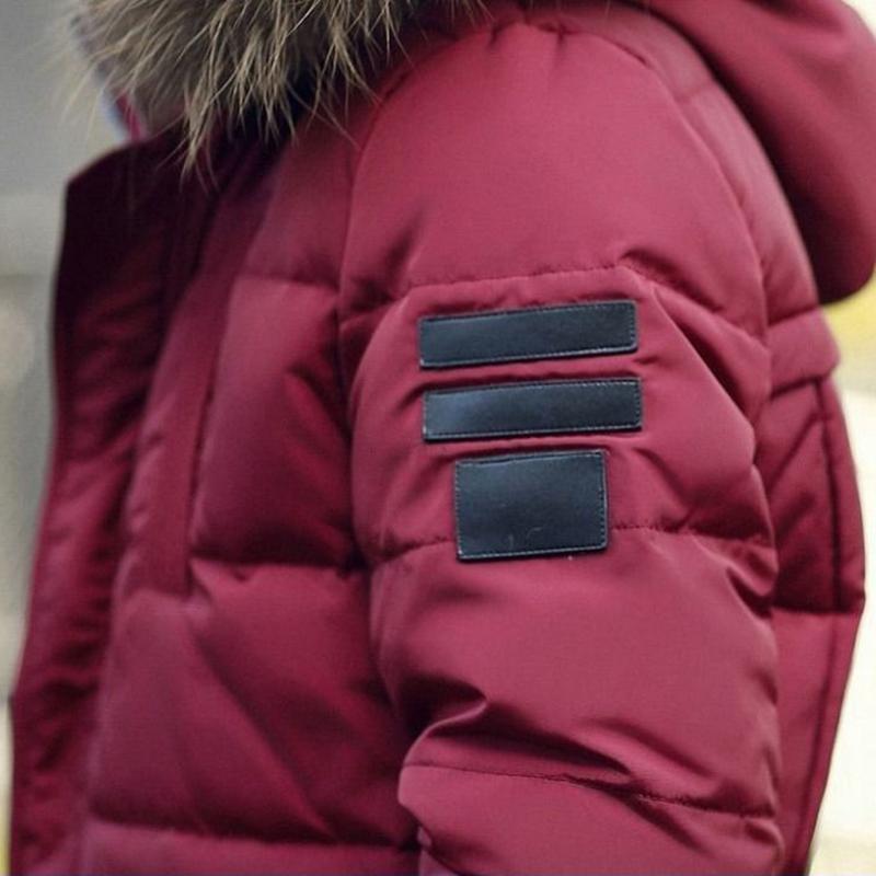 Winter Men's Medium and Long Cotton Padded Clothes Thickened Men's Hooded Cotton Clothes Large Cotton Padded Jacket Men's Long Coat