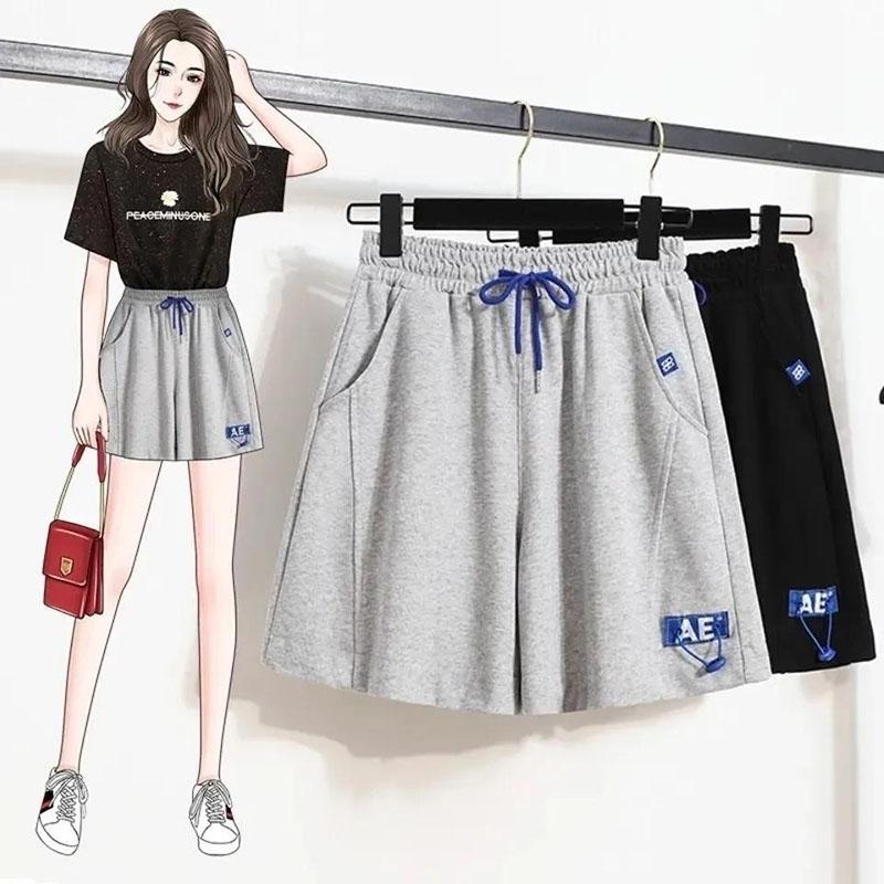 Sports Shorts Women's Summer Loose Outer Wear Running Casual A Word Wide-legged High-waisted Thin Casual Ladies Shorts Yoga Shorts