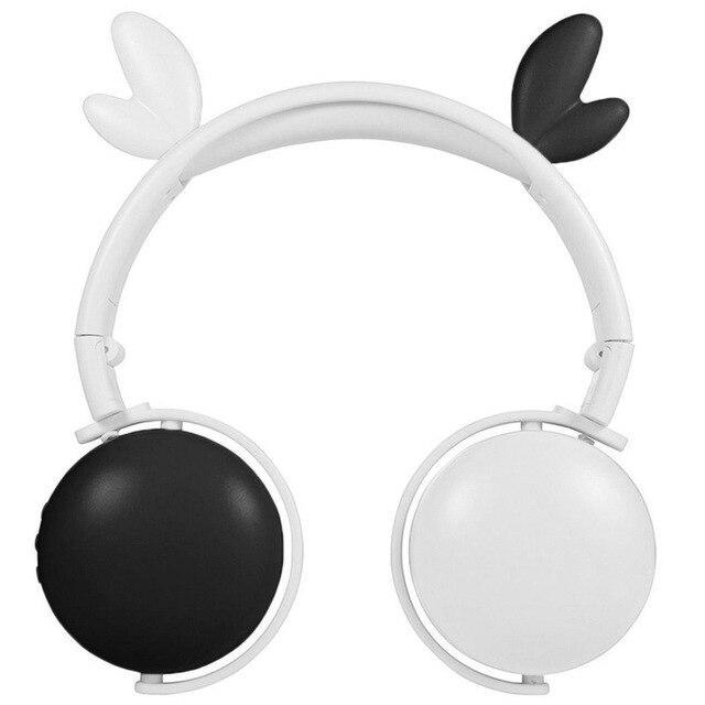 Durable Cartoon Bluetooth 5.0 Headset Wireless Foldable Little devil Cat-ear Antler Stereo headphone