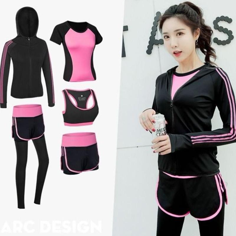 Sports Suit Women Quick-drying Clothes Yoga Clothes Women Suit Fitness Clothes Professional Morning Running Sportswear