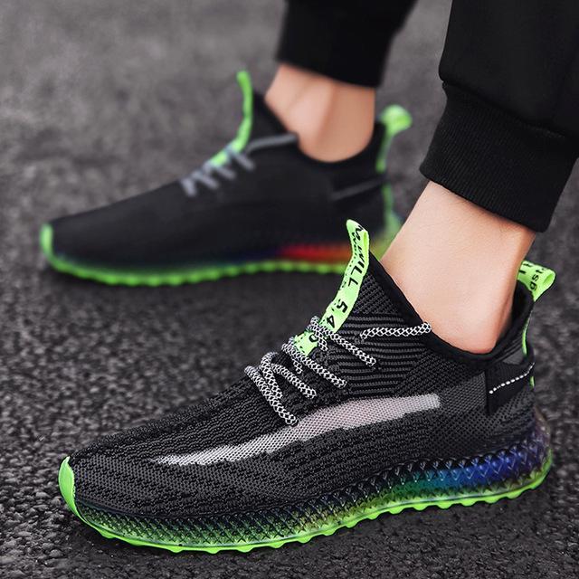 Men's Shoes Breathable Mesh Sneakers Men's Casual Shoes Men's Fashion Lace-up Shoes Sports Shoes