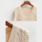 Women Vest Solid Short Waistcoat Loose Sleeveless Knitted V-Neck All-match Female Coats Simple Leisure Outwear Korean Style Pullover Tops Sweater Vest