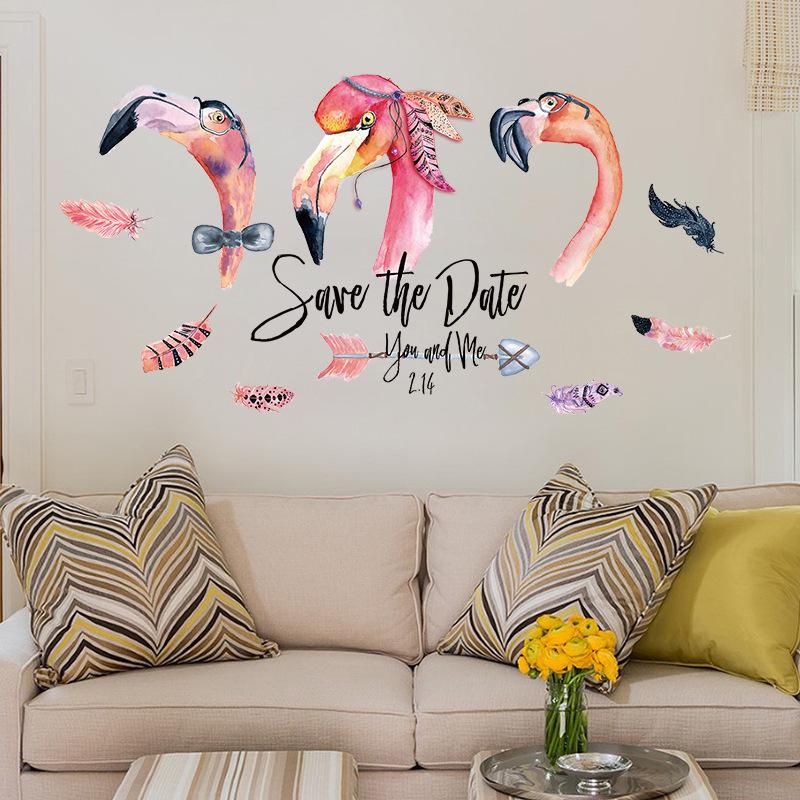 Appointed days art wall stickers bedroom living room study TV sofa background decorative stickers