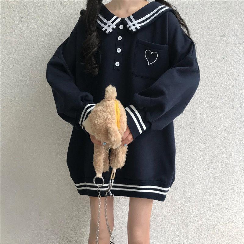 Winter Sweatshirt Women Fashion Oversized Loose Pullover Long Hoodies Lantern Sleeve Women Hoodies Sweatshirt Plus Size Casual Top Clothes