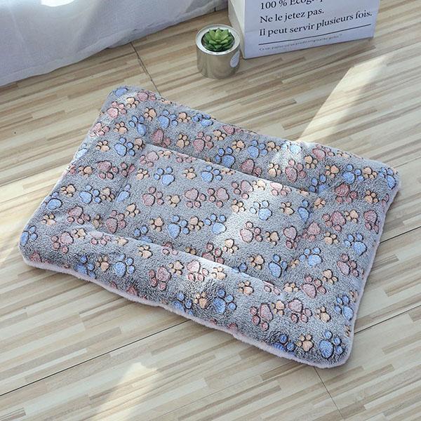 Pet Soft Blanket Winter Dog Cat Bed Mat Print Warm Sleeping Mats Small Medium Dogs Cats Fleece Mats Pet Pads