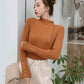 Pofulove Can't afford the ballButton half turtleneck women's bottoming shirt Pullover Slim Sweater