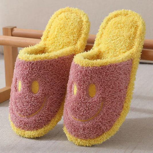 Autumn and Winter Cotton Slippers for Men and Women Home Indoor Warm and Non-slip Couple Wool Slippers