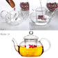 Heat-resistant High-temperature Filter Glass Teapot Household Flower Teapot Single Pot Small Tea Kettle Tea Set Tea Maker Thickening