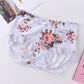4pcs Ladies Lace Plus Size Panties Seamless Antibacterial Pure Cotton Women's Panties Sexy Printed Boxer Briefs