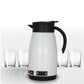 1300ml Car Stainless Steel Electric Heating Kettle Temperature Insulation Pot Coffee Tea Water Heating Pot