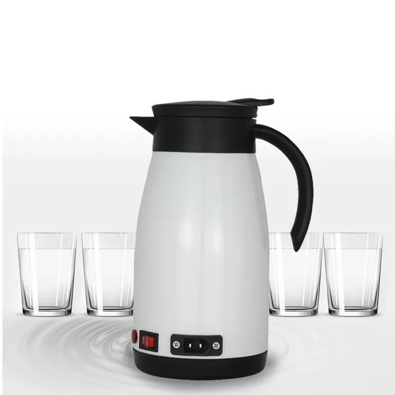 1300ml Car Stainless Steel Electric Heating Kettle Temperature Insulation Pot Coffee Tea Water Heating Pot