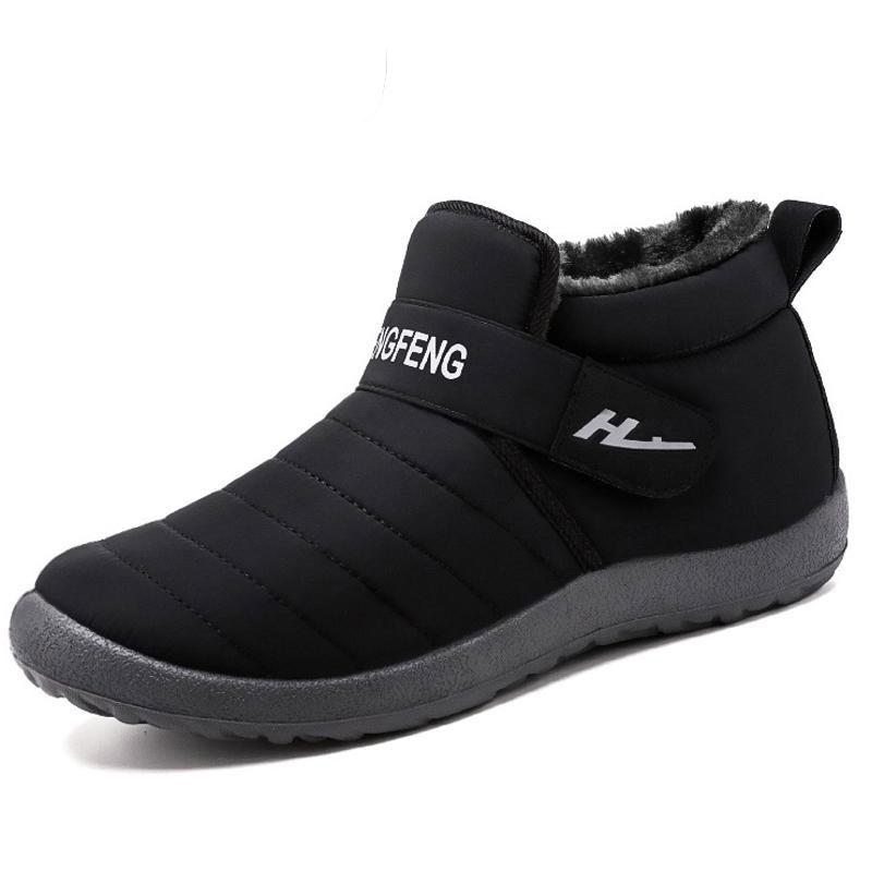 Men Boots Winter Fur Warm Ankle Snow Boots Cheap Men Winter Rubber Work Boots Men Footwear