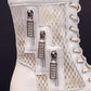 Summer Thin Women's Martin Boots Hollow Breathable Net Boots Women's Shoes with Skirt