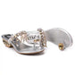 Size 34-41 Summer Women Outdoor Flat Bohemian Beach Flip Flops Wear-resistant Non-slip Office Lady Waterproof Diamond Sandals