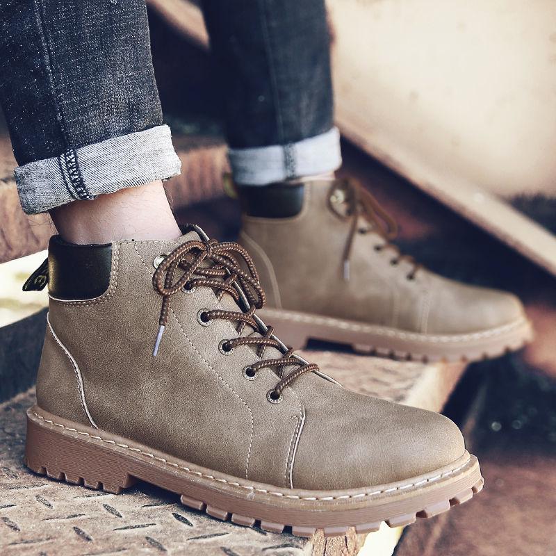 Martin Boots Men's High-top Shoes Black Boots Durable Military Boots Autumn and Winter Men's Boots