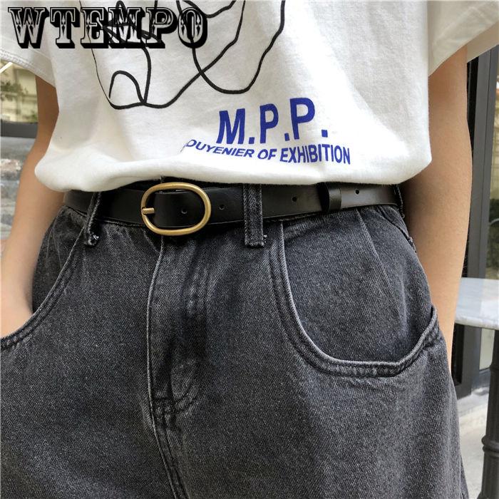 Fashion Women Lady  Metal Leather Belts Buckle Waist Belt Waistband High Quality Belts female