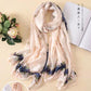 Printed Gauze Scarf Thin Versatile Warm Scarf Female Sunscreen Beach Towel Shawl Oversized Simple Temperament Silk Scarf Female