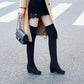 Autumn Winter Increase Wedge Heel Over Knee Boots Women's Stretch Suede High Boots