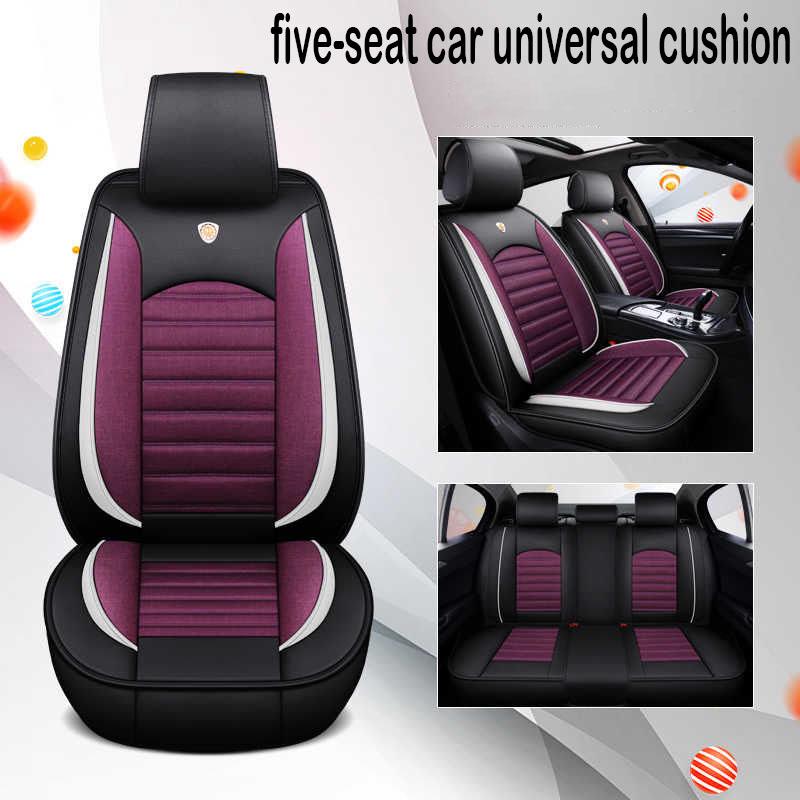 Five Seat Leather Cushion Car Cushion Cartoon Four Season GM Seat Covers Full Surround