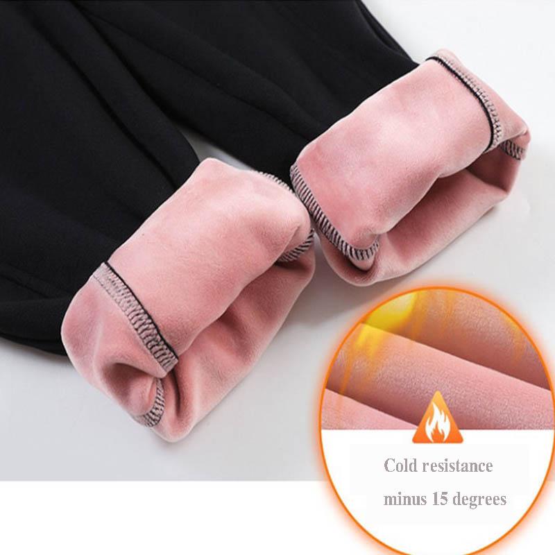 Plus Velvet Sweatpants Women's Fall/winter Wear Loose Loose Feet All-match Plus Velvet Thickened Straight Casual Pants