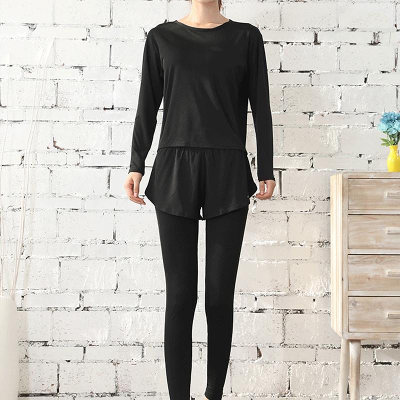 Women's 2PCS Garment Suit Professional Gym Sports Fitness Suit Quick Dryer Loose Slim Fit Large Size Suit Split Top Slim Pants Running Sets
