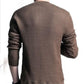 Men's Long-sleeved Plus Size Winter Warm and Comfortable V-neck Shirt Solid Color Base Sweater