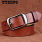 Leather Belts for Women Jeans Strap Vintage Metal Pin Buckle Fashion Style Trouser Cummerbunds