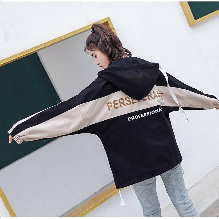 Jackets Coats Autumn Fashion Hooded Windbreaker Jacket Pockets Casual Long Sleeves Coats Outwear