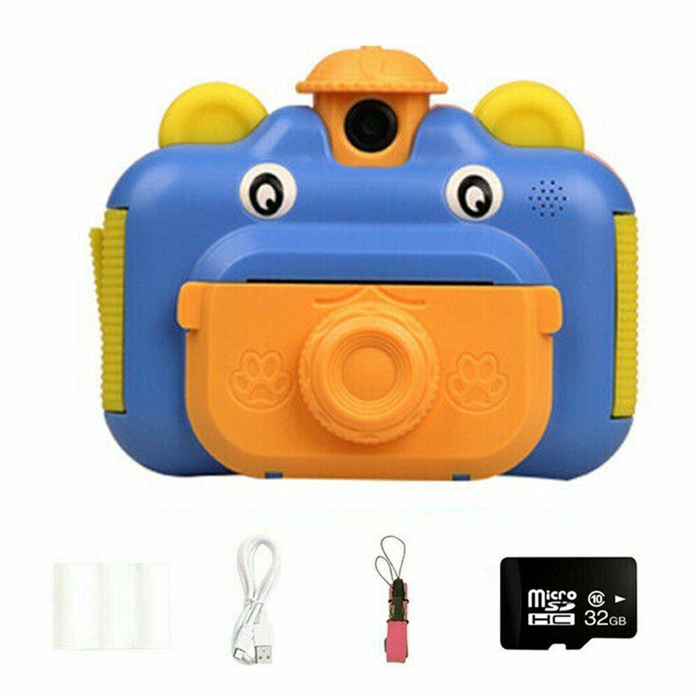 Kids Camera Instant Print Camera for Children 1080P HD Video Photo Camera Toys with 32GB Card