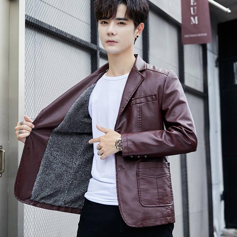 Plus Size Mens Leather Jackets Fall Winter Coat Men Faux Coats Biker Motorcycle Male Jacket Tops