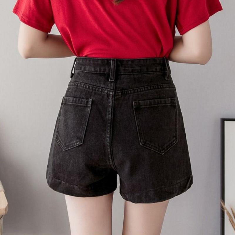 Women's Jeans Skirt High-waist Women's Plus Size Slim Wide-leg Korean Casual Shorts