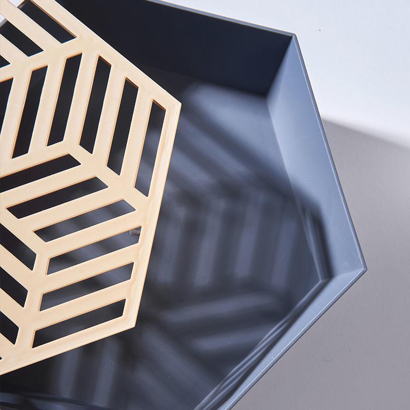 Double Drain Basket Fruit Plate Creative Fashion Living Room Coffee Table Snack Fruit Plate Multifunctional Kitchen Washing Fruit Basket