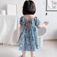 Girls Floral Dresses Sweet Kids Flowers Costumes Children Sleeveless Toddler Baby Clothing