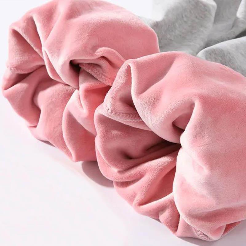 Cotton and Velvet Sweatpants for Female Students Korean Version of Loose Winter High-waisted Straight and Thin Thick Wide-leg Long Pants